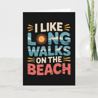 Jag gillar långa promenader på stranden sommar tur kort
