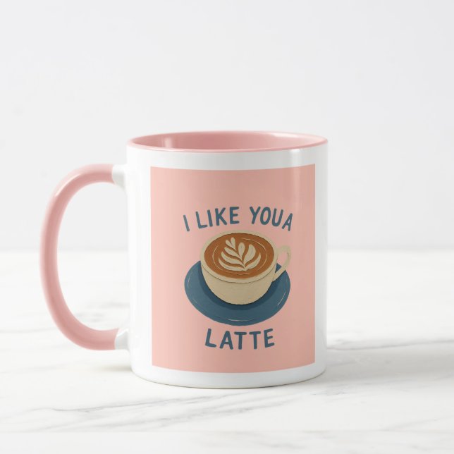Jag Gillar Latte Mugg (Vänster)