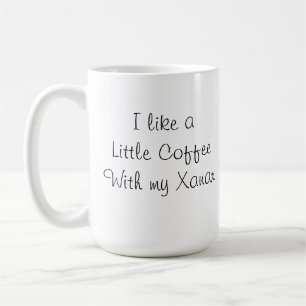 Jag gillar lite ett kaffe med min Xanax kaffemugg