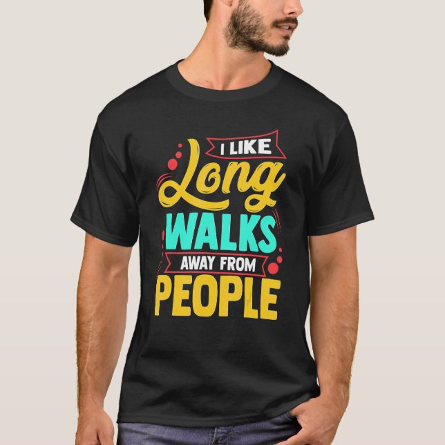 Jag gillar Long Walway från folk som introducerar  T Shirt (Framsida)