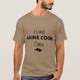 Jag gillar Maine Coon Cats Oversized T Shirt