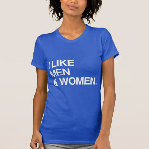 JAG GILLAR MÄN OCH KVINNOR T-SHIRT