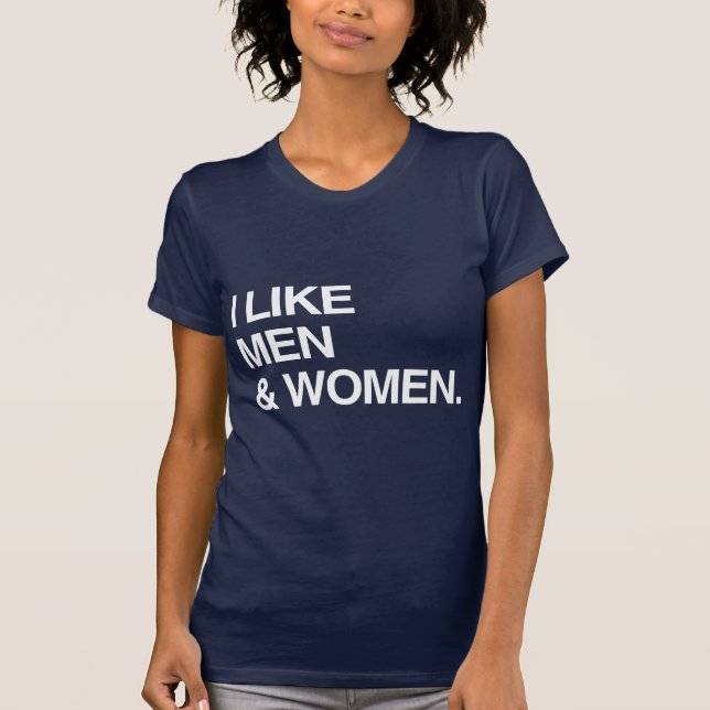 JAG GILLAR MÄN OCH KVINNOR TEE (Framsida)