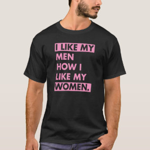 Jag gillar Manar hur jag tycker om Pridet Q för kv T Shirt
