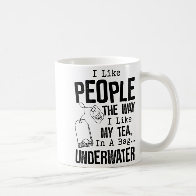 Jag gillar människor på samma sätt som jag gillar  kaffemugg (Höger)