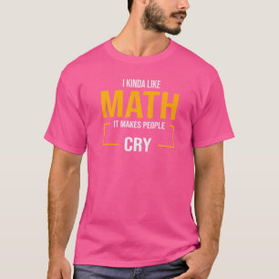 Jag gillar matte lite Det får folk att gråta matte T Shirt