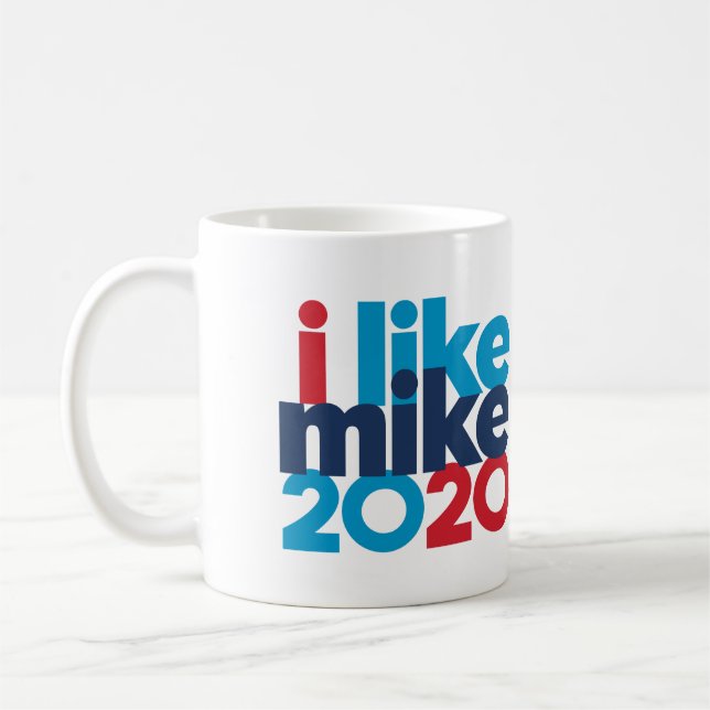 Jag gillar Mike 2020 Kaffemugg (Vänster)