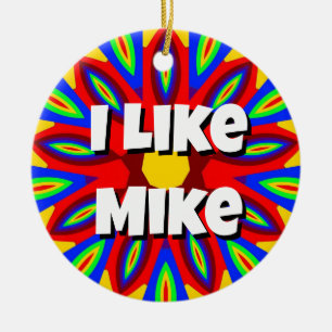 Jag gillar Mike Julgransprydnad Keramik