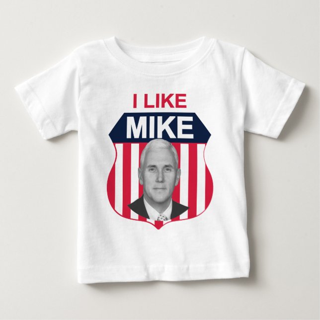 Jag gillar Mike Shield T-shirt (Framsida)