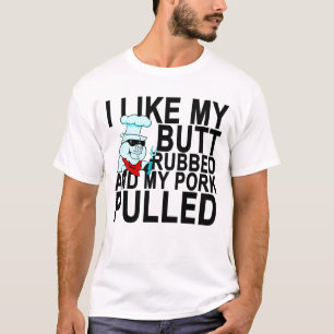 Jag gillar min gnidna ända och min gris dragna tee shirt
