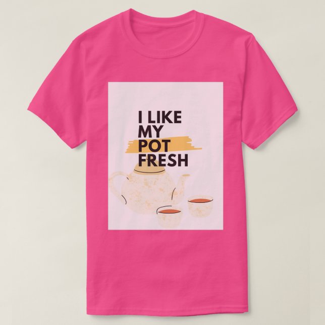 Jag gillar min grå teatburk t shirt (Design framsida)