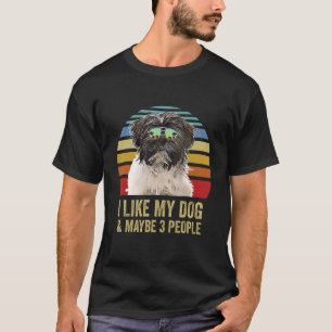 Jag gillar min Hund och kanske 3 tibetanska Terrie T Shirt