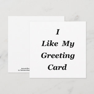 Jag gillar min kort