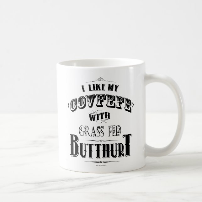 JAG GILLAR MIN KOVEFFEKT MED GRASMATAT SMÖR KAFFEMUGG (Höger)