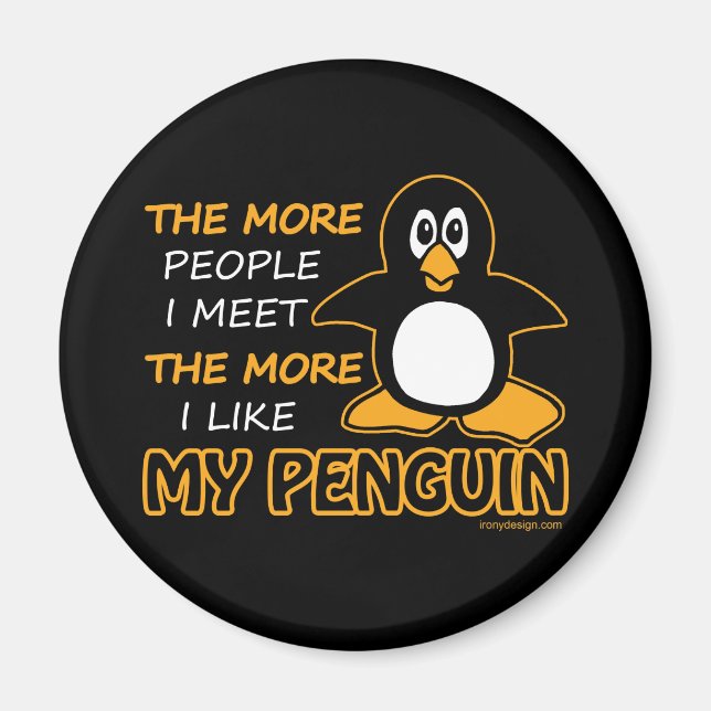 Jag gillar min Penguin Magnet (Framsidan)