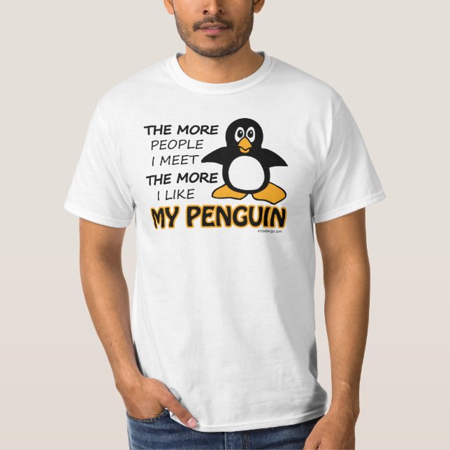 Jag gillar min Penguin T-shirt (Framsida)