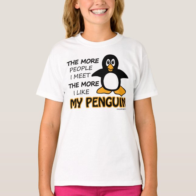 Jag gillar min Penguin T-shirt (Framsida)
