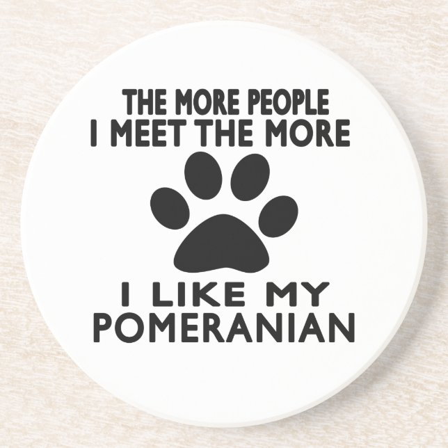Jag gillar min Pomeranian. Underlägg (Framsidan)