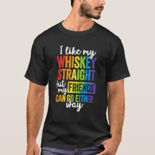 Jag gillar min Raka LGBT Pride Gay Lesbisk T Shirt