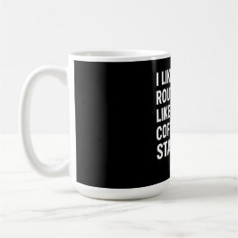 Jag Gillar Min Routing Som Mitt Kaffe Statiskt Kaffemugg