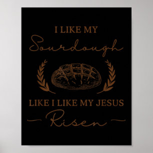 Jag gillar min soja som jag gillar min Jesus Risen Poster