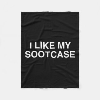 Jag gillar min Sootcase Suitcase Funny Trump Novel Fleecefilt