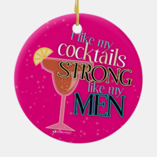 JAG GILLAR MIN STARKA NÅGOT LIKNANDE FÖR COCTAIL JULGRANSPRYDNAD KERAMIK