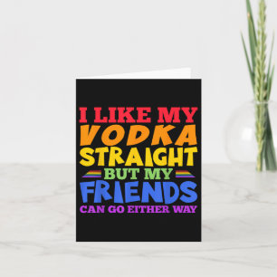 Jag gillar min Vodka Raka LGBTQ-Pride i månad _1 Kort