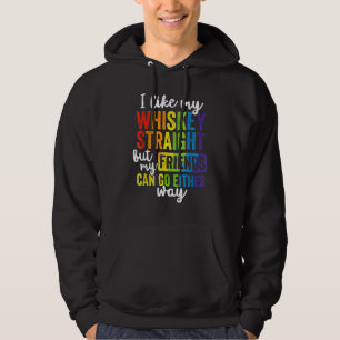Jag gillar min whisky Rak, men mina vänner kan gå. Hoodie