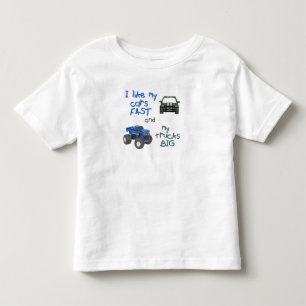 Jag Gillar Mina Bilar Snabba och Mina Lastbilar St T Shirt