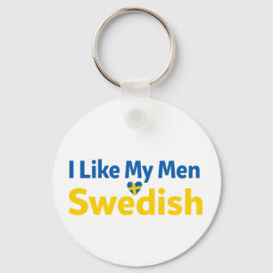 Jag gillar mina män svenska roliga Sverige humor Nyckelring