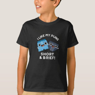 Jag gillar mina pungar Kort och små underkläder Pu T Shirt