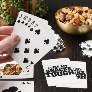 Jag Gillar Mina Snacks Tuffa Roligt Beef Jerky Tal Casinokort