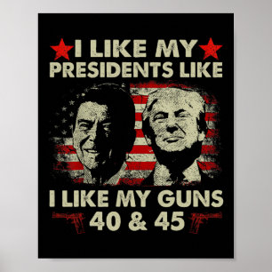 Jag gillar mina talmän som jag gillar mina vapen 4 poster