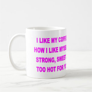 JAG GILLAR MITT KAFFE HUR JAG GILLAR JAG SJÄLV KAFFEMUGG