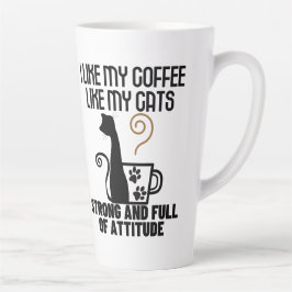 Jag gillar mitt kaffe hur jag gillar mina katter..