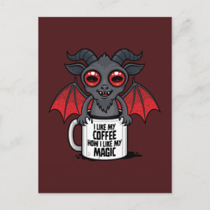 Jag Gillar Mitt Kaffe Som Jag Gillar Min Magi Helg Vykort