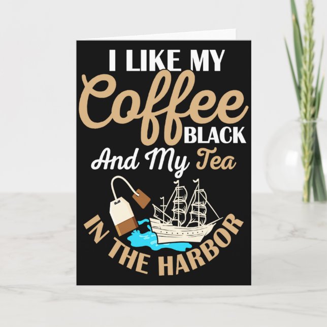 Jag Gillar Mitt Kaffe Svart Historielärare Elev T  Kort (Framsida)