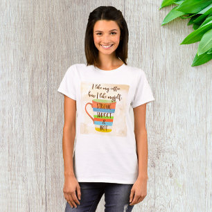 Jag gillar mitt kaffe t shirt