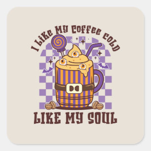 Jag gillar mitt kaffeKall Fyrkantigt Klistermärke