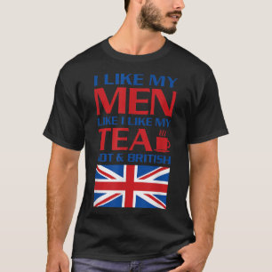 Jag gillar mitt Manar som jag gillar min tea-Hett T Shirt