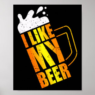 Jag gillar mitt öl. Beer Mugg Ljug Costume Long S Poster