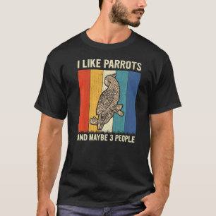 Jag gillar morötter och kanske 3 personer Retro Pa T Shirt