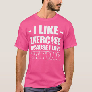 Jag gillar motion mat älskar gåva retro t shirt