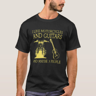 Jag gillar motorcyklar och gitarrer och kanske 3 p t shirt