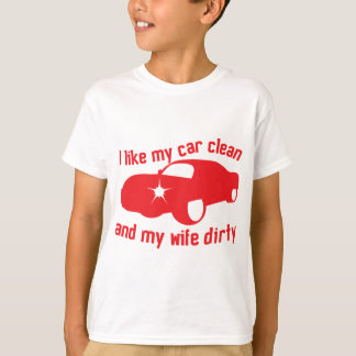 JAG GILLAR MY CAR CLEAN OCH min fru DIRTY Tröja