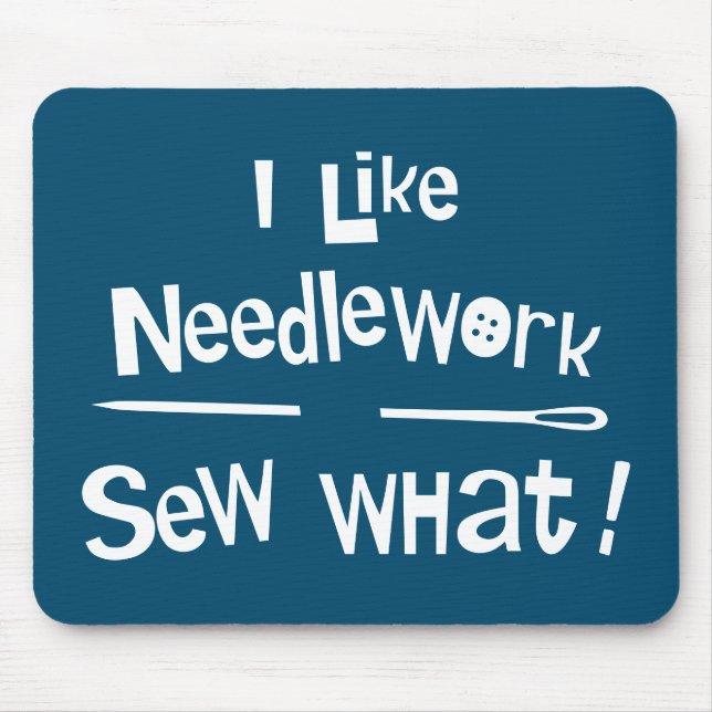 Jag gillar Needlework Musmatta (Framsidan)