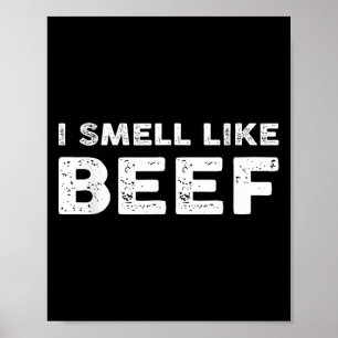 Jag gillar nötköttsfonta meme Steak Kött-rök Ba Poster