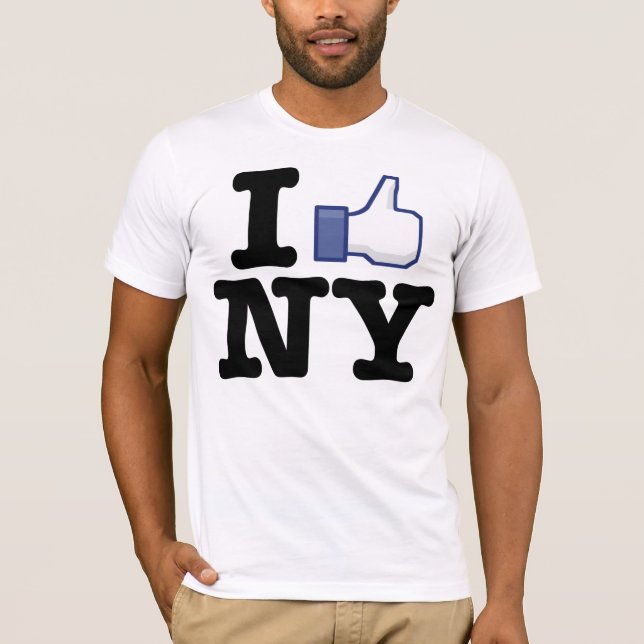 Jag gillar NY-skjortan T-shirt (Framsida)