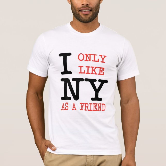Jag gillar NY Tee Shirt (Framsida)